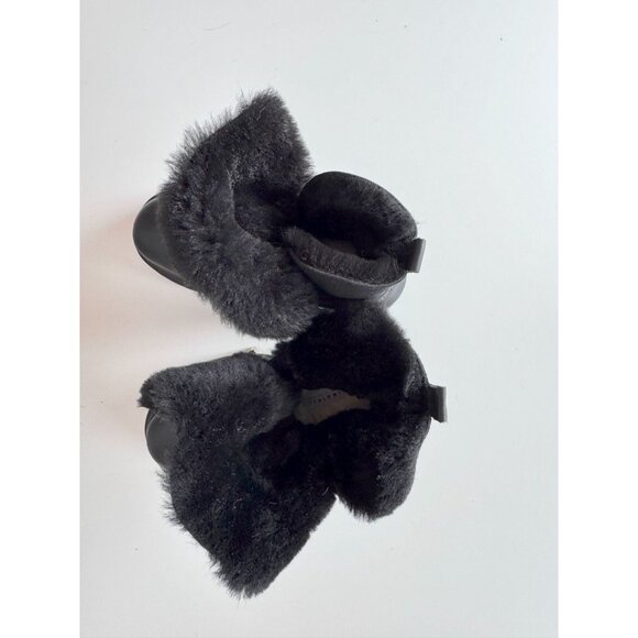 NWOB INUIKII Endurance Trekking Black Leather Shearling Winter Boots, Size 36 - Picture 2 of 16